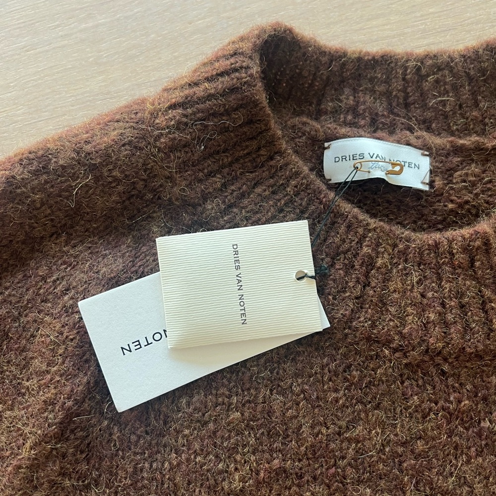 Dries van Noten Dallas sweater brown L top NWT - Picture 4 of 7